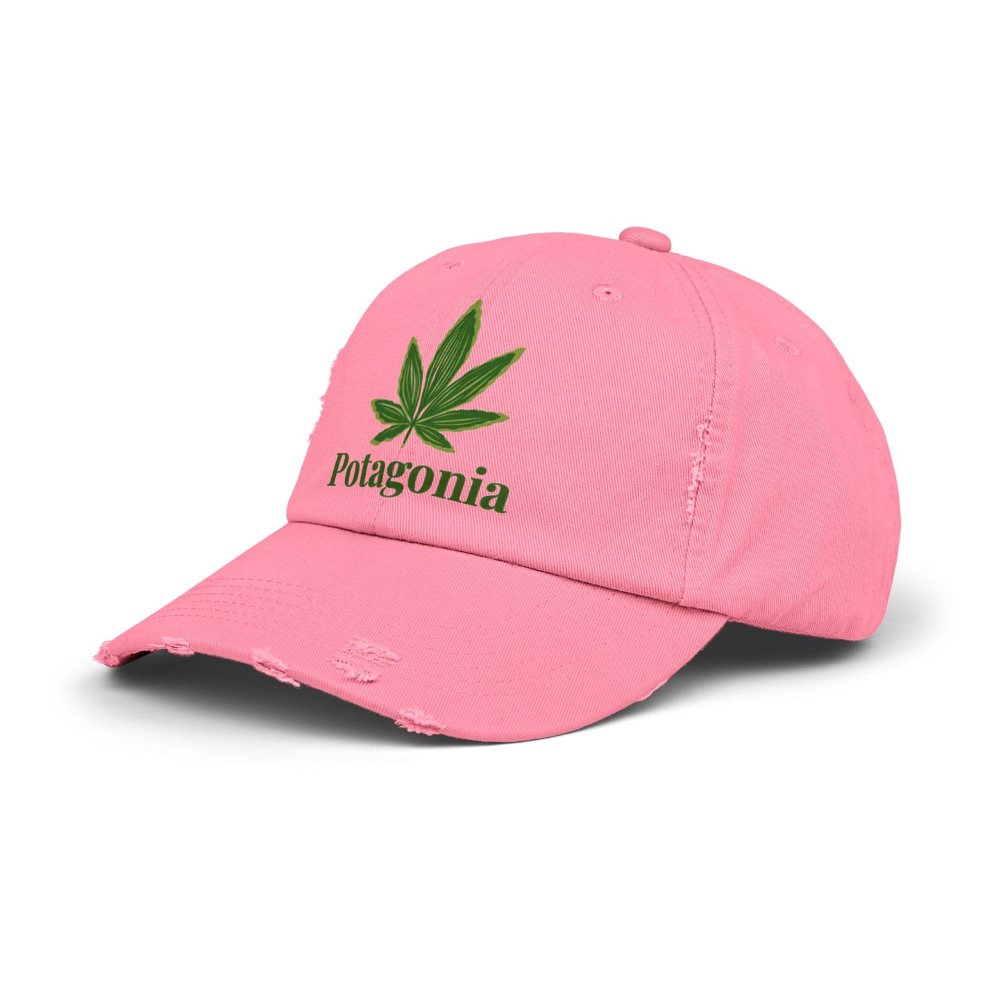 Potagonia GIRL Origional Logo Unisex Distressed Cap