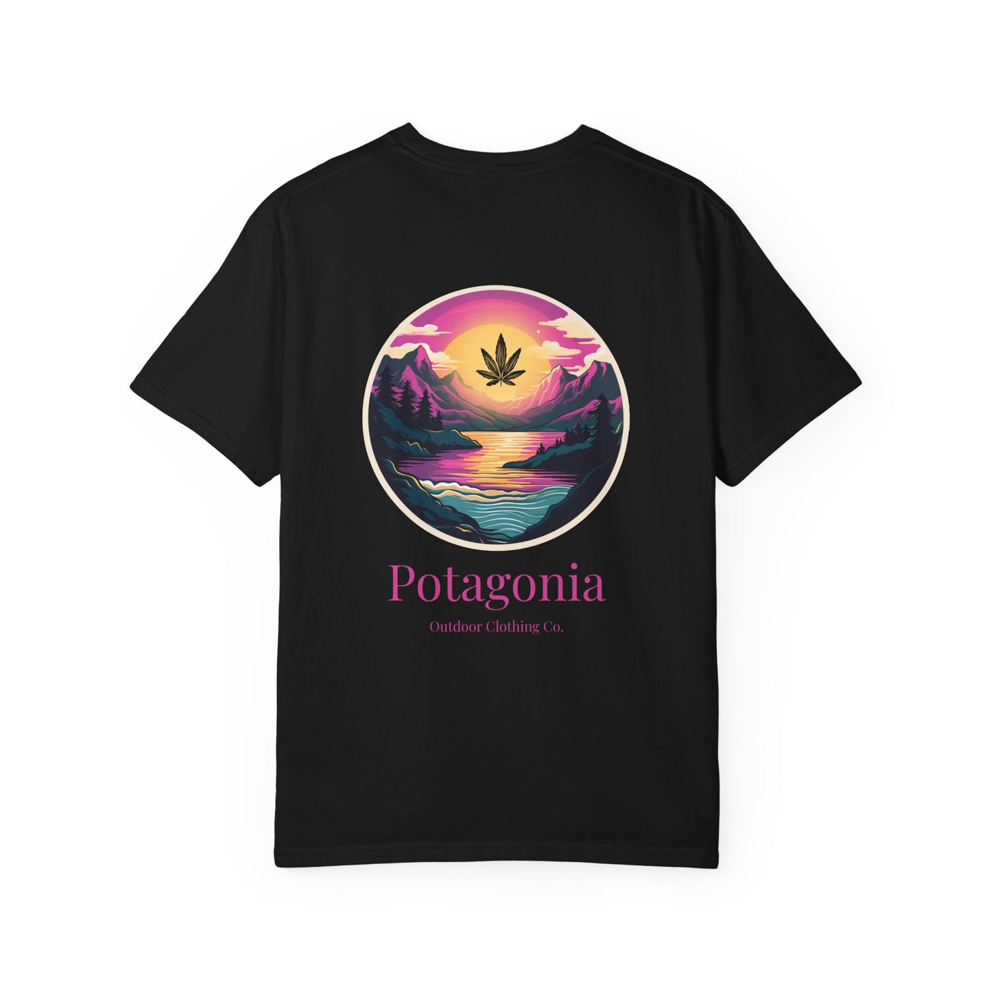 Potagonia Rung-Spun Cotton Unisex Pink Moon  Garment-Dyed T-shirt