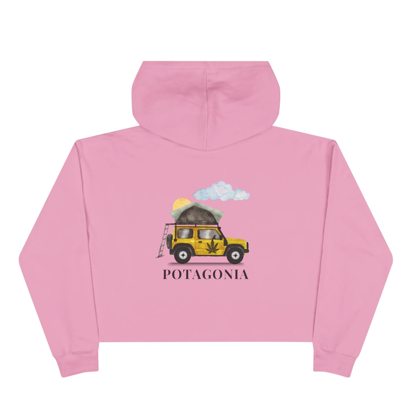 Potagonia Big Ass Campfire Jeep Cropped Hoodie