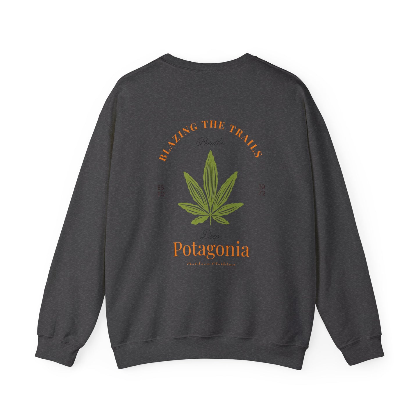 Potagonia Big Ass Campfire Unisex Blazing The Trails  Heavy Blend™ Crewneck Sweatshirt