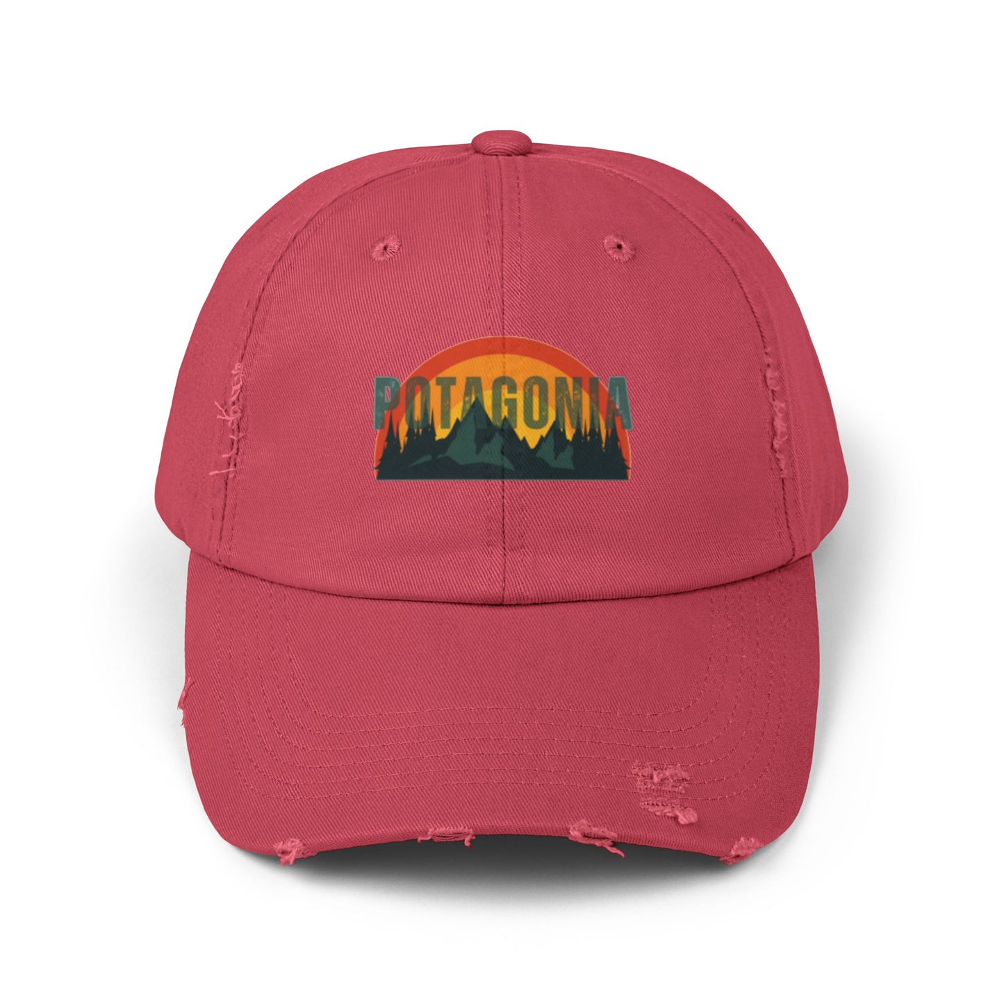 Potagonia GIRL Logo Hat Unisex Distressed Cap