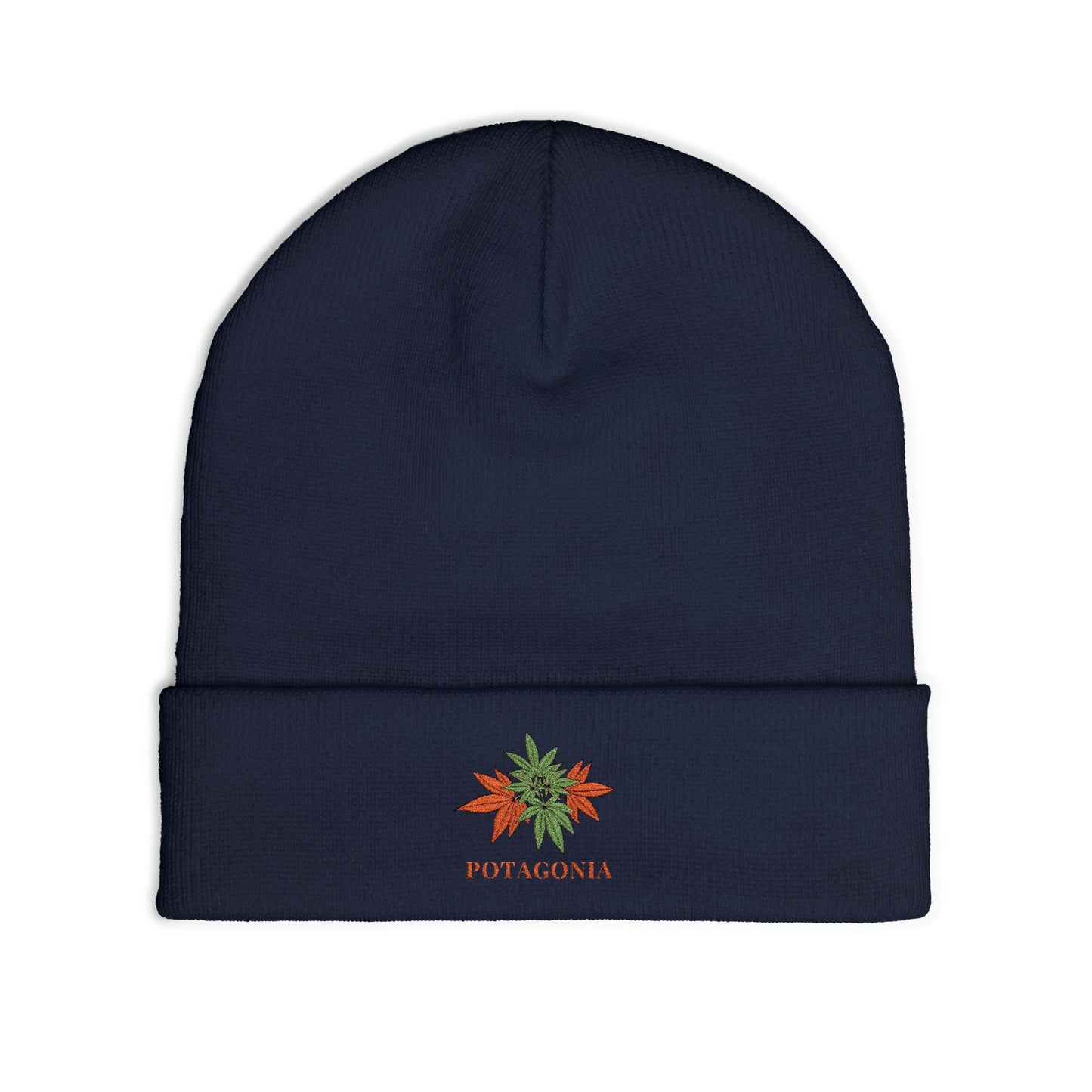Potagonia Knit Beanie Orange Weed (Embroidery)Knit