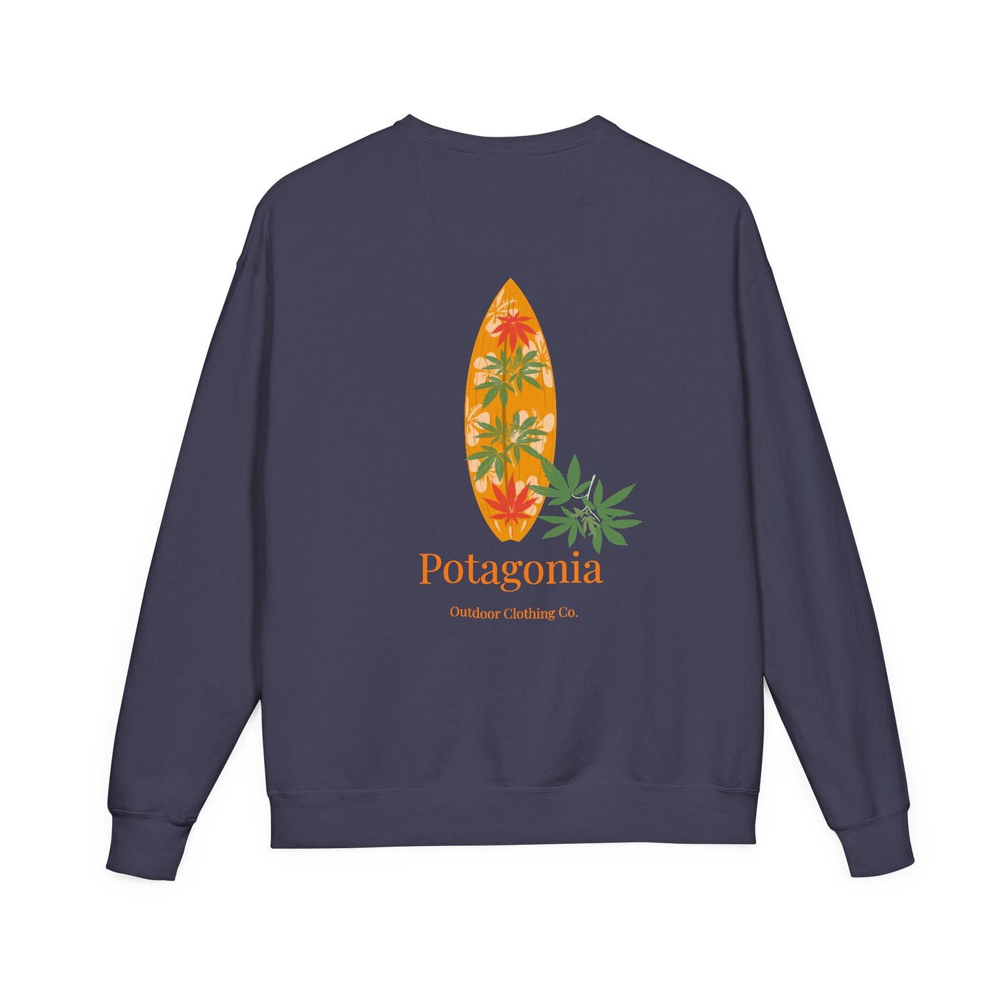 Potagonia Big Ass The Drew Surf Sweatshirt Unisex ComfortWash® Garment Dyed Crewneck Sweatshirt
