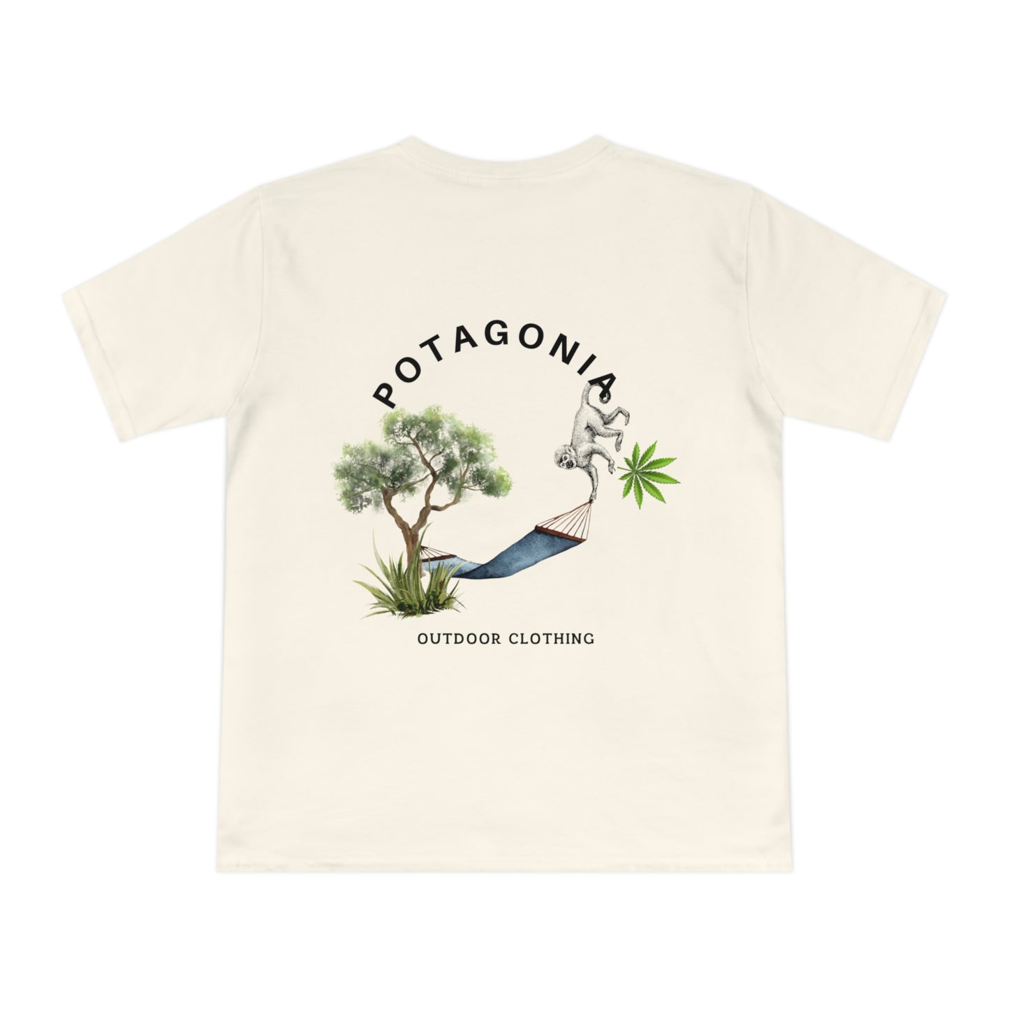 Potagonia Organic Unisex Classic Hanging Monkey Jersey T-shirt