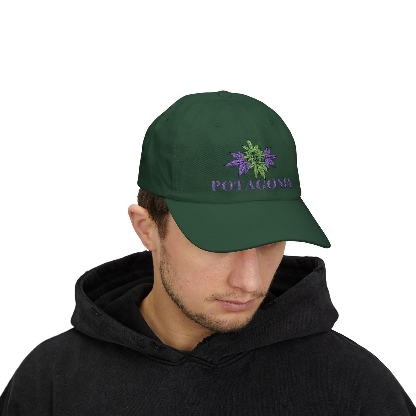 Potagonia Classic Purple Weed Dad Cap