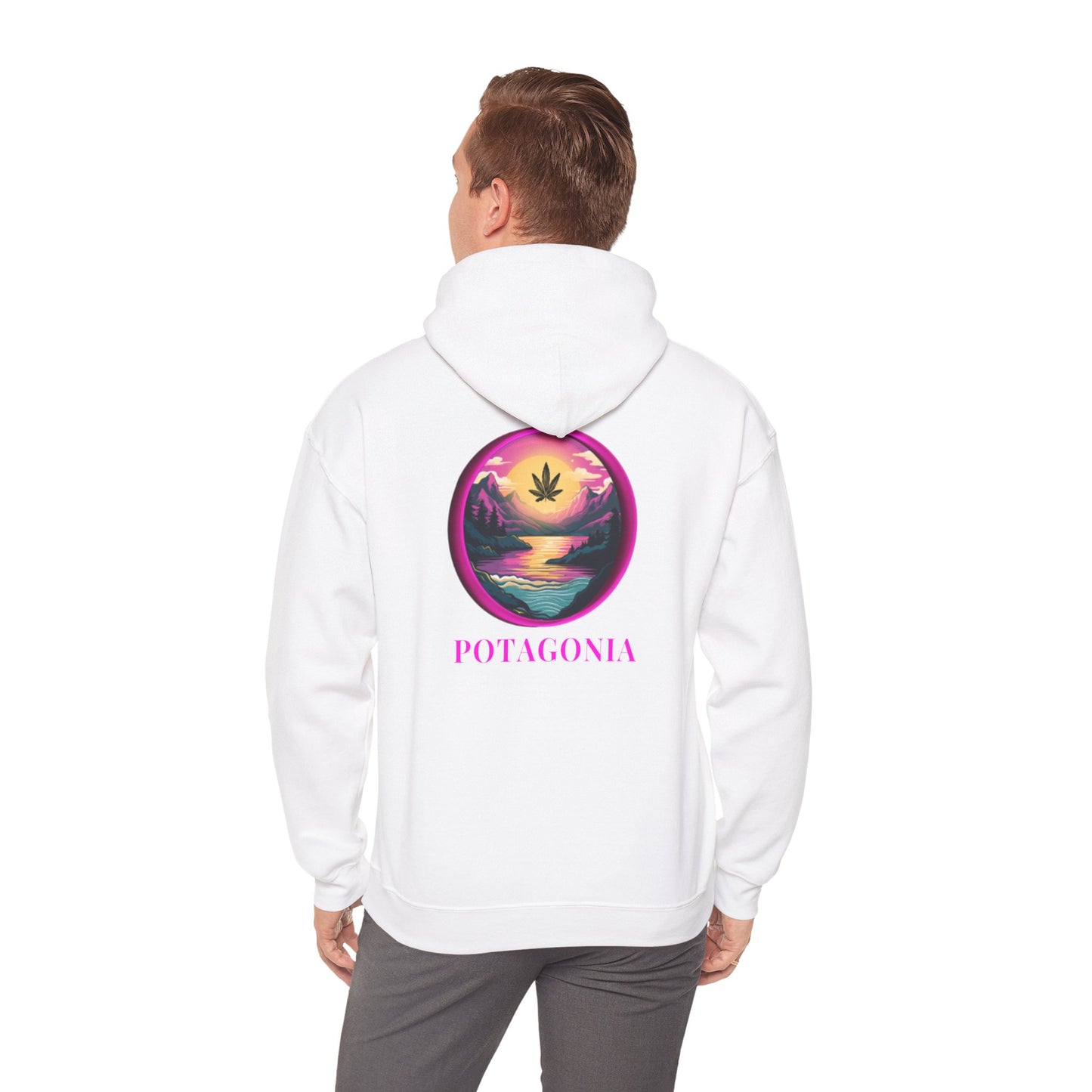 Potagonia Big Ass Campfire Hooded Pink Moon Sweatshirt