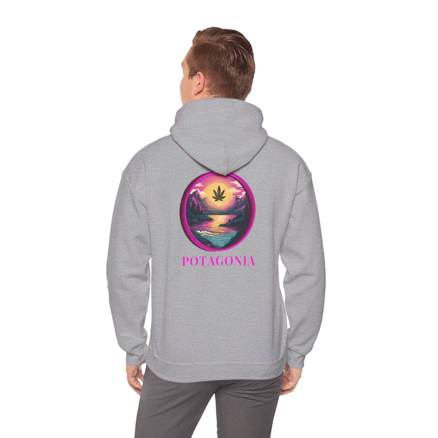 Potagonia Big Ass Campfire Hooded Pink Moon Sweatshirt