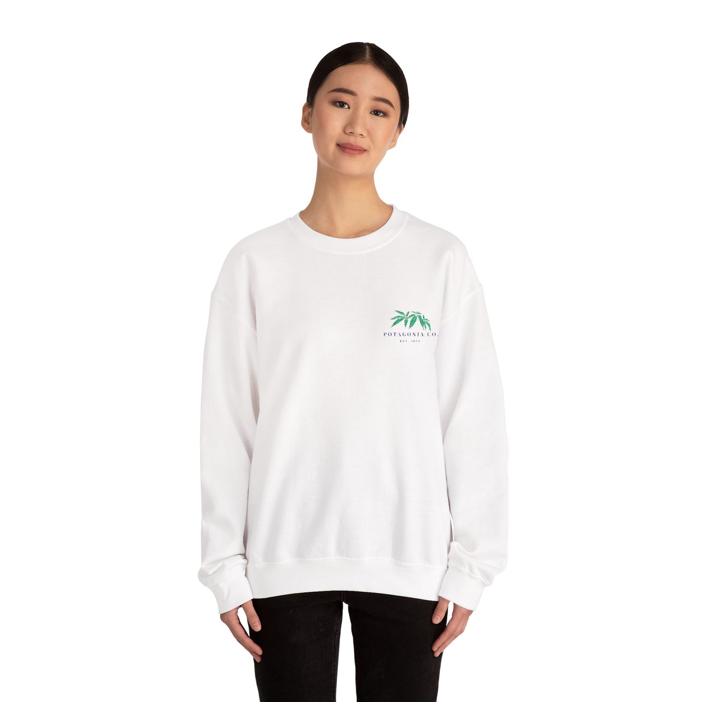 Potagonia Big Ass Campfire Embroidered Logo Unisex Heavy Blend™ Crewneck Sweatshirt