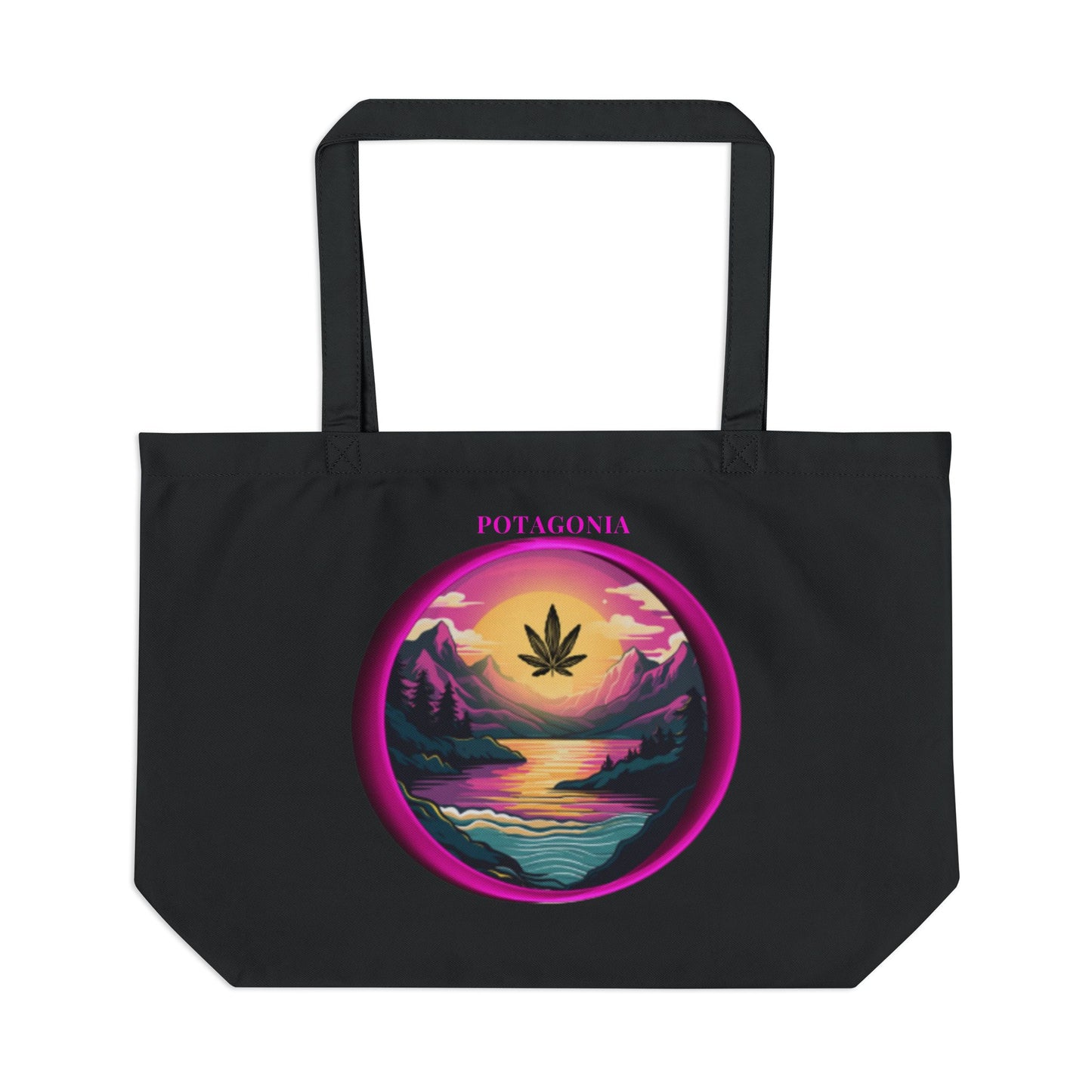 Potagonia Canvas Large Pink Meadow Eco Tote