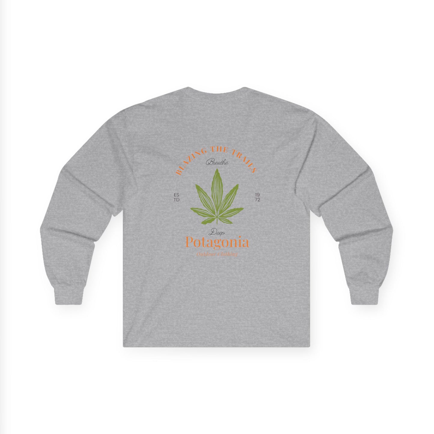 Potagonia Long Sleeve Tee  Blazing The Trails Unisex Ultra Cotton Long Sleeve Tee