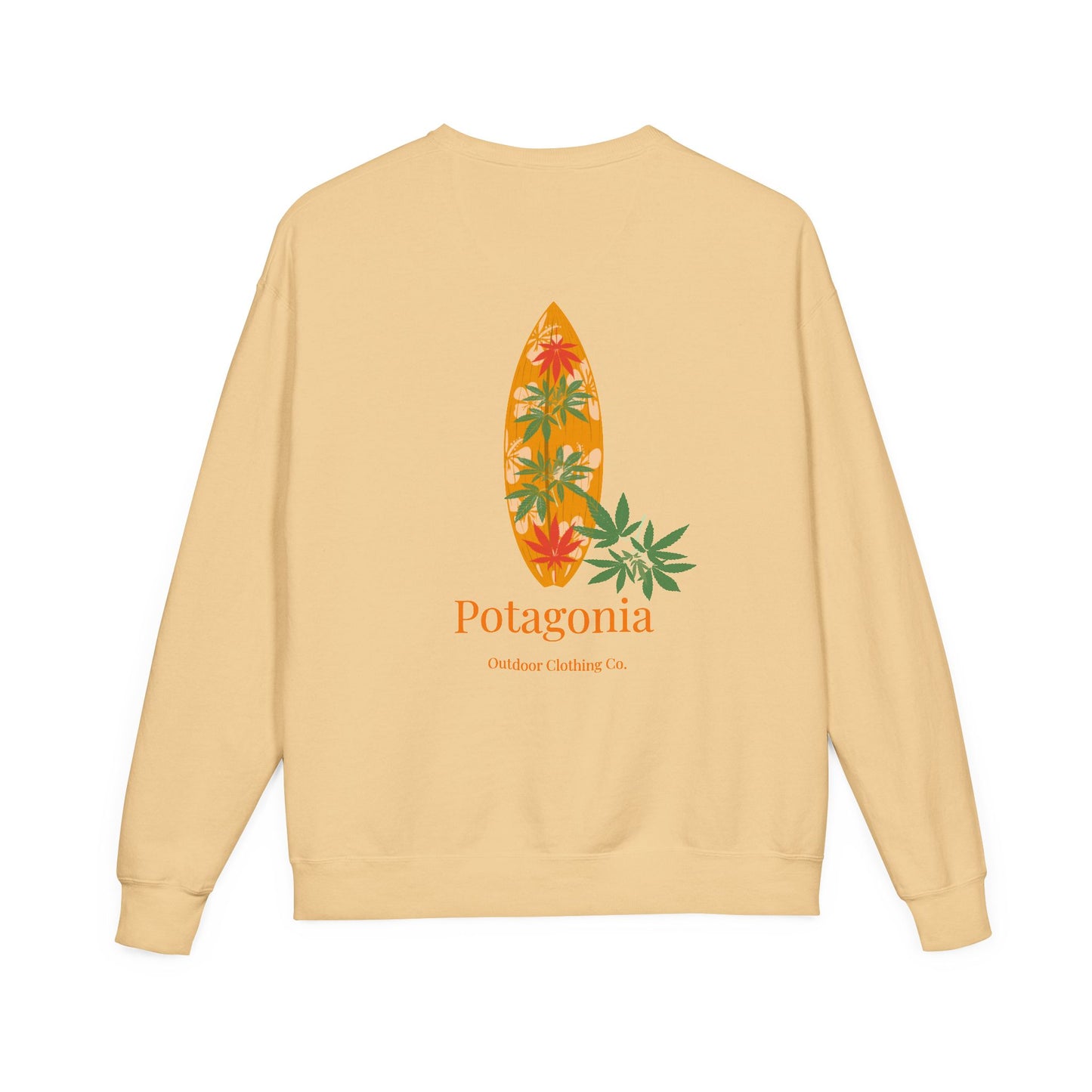 Potagonia Big Ass The Drew Surf Sweatshirt Unisex ComfortWash® Garment Dyed Crewneck Sweatshirt