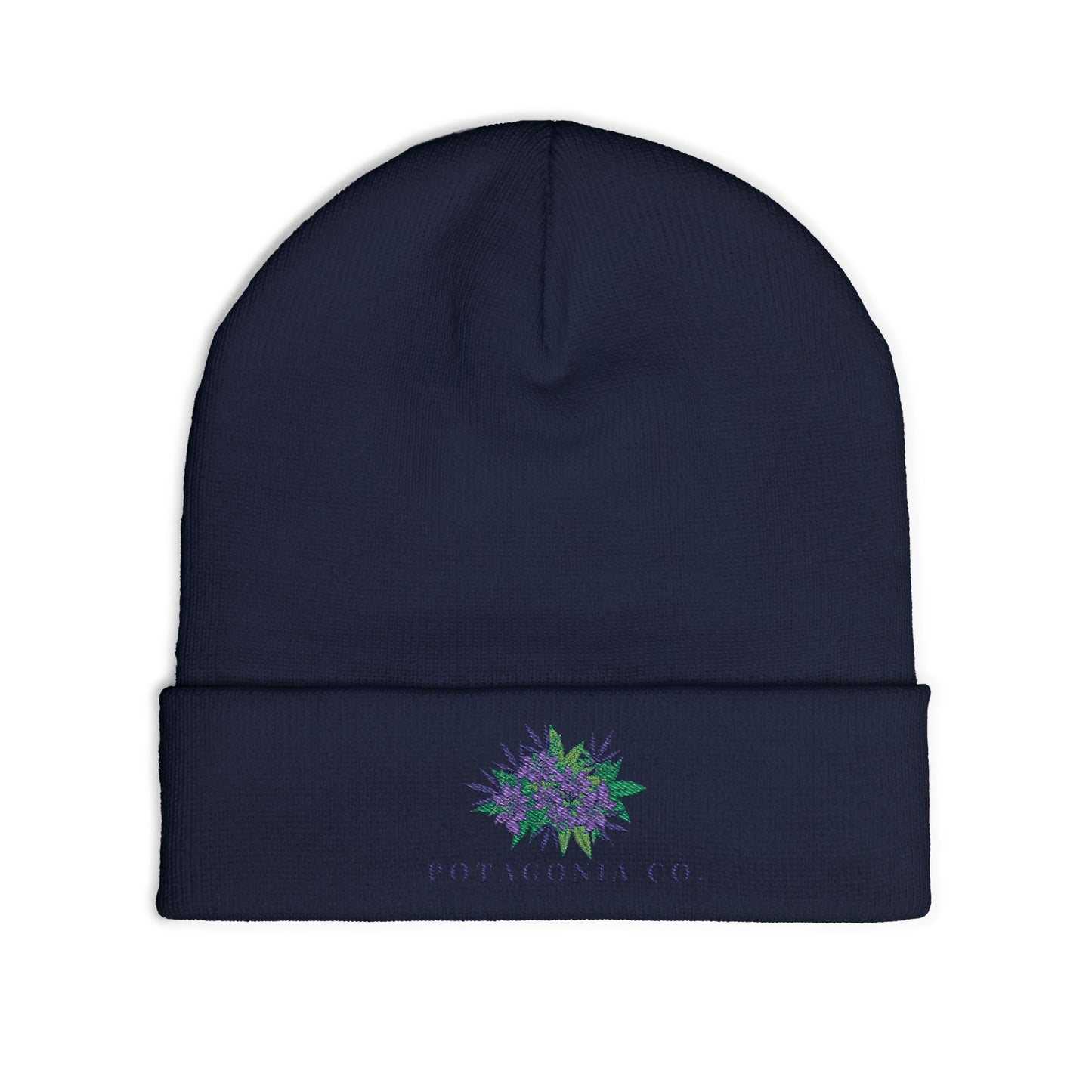 Potagonia Knit Beanie Purple Weed (Embroidery)