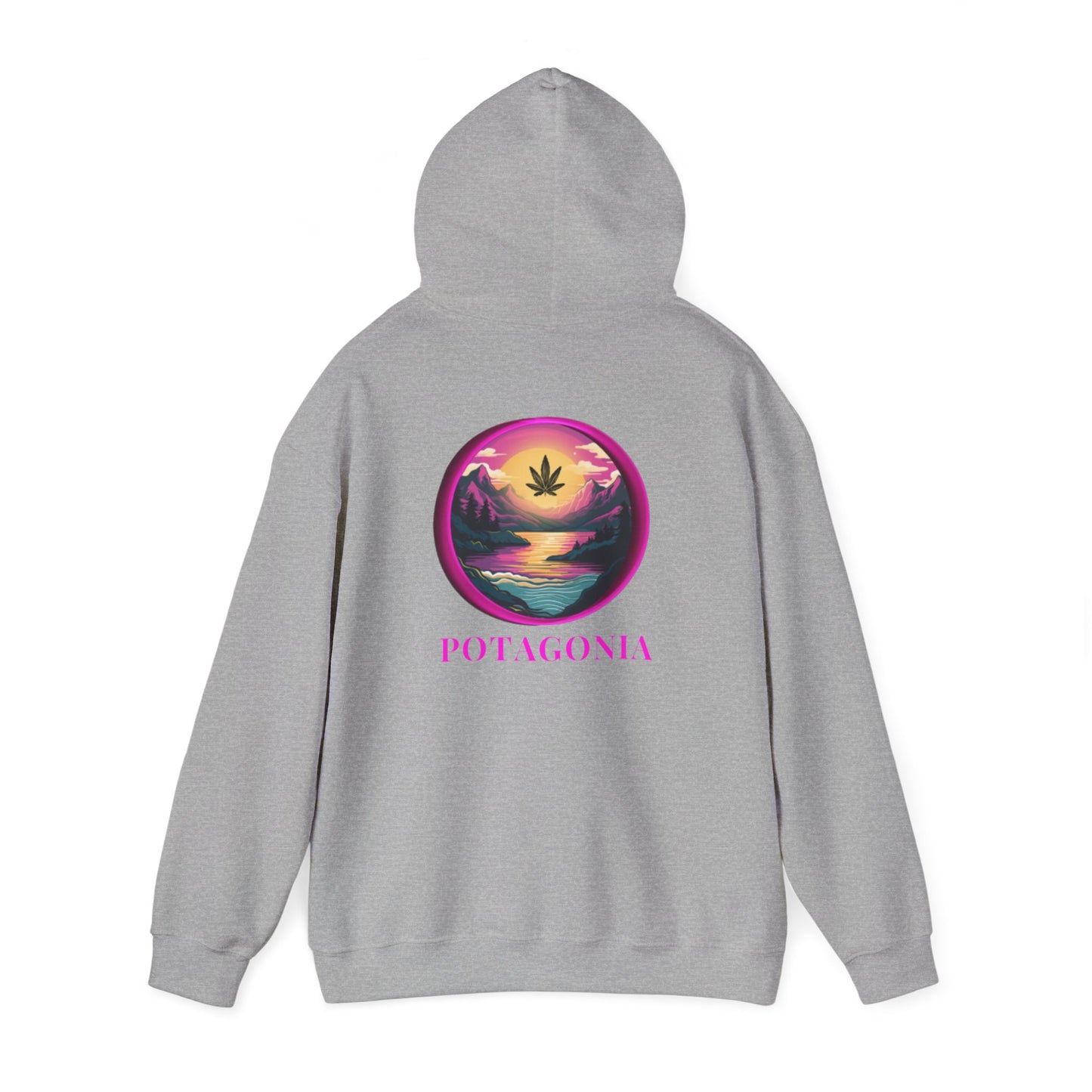 Potagonia Big Ass Campfire Hooded Pink Moon Sweatshirt