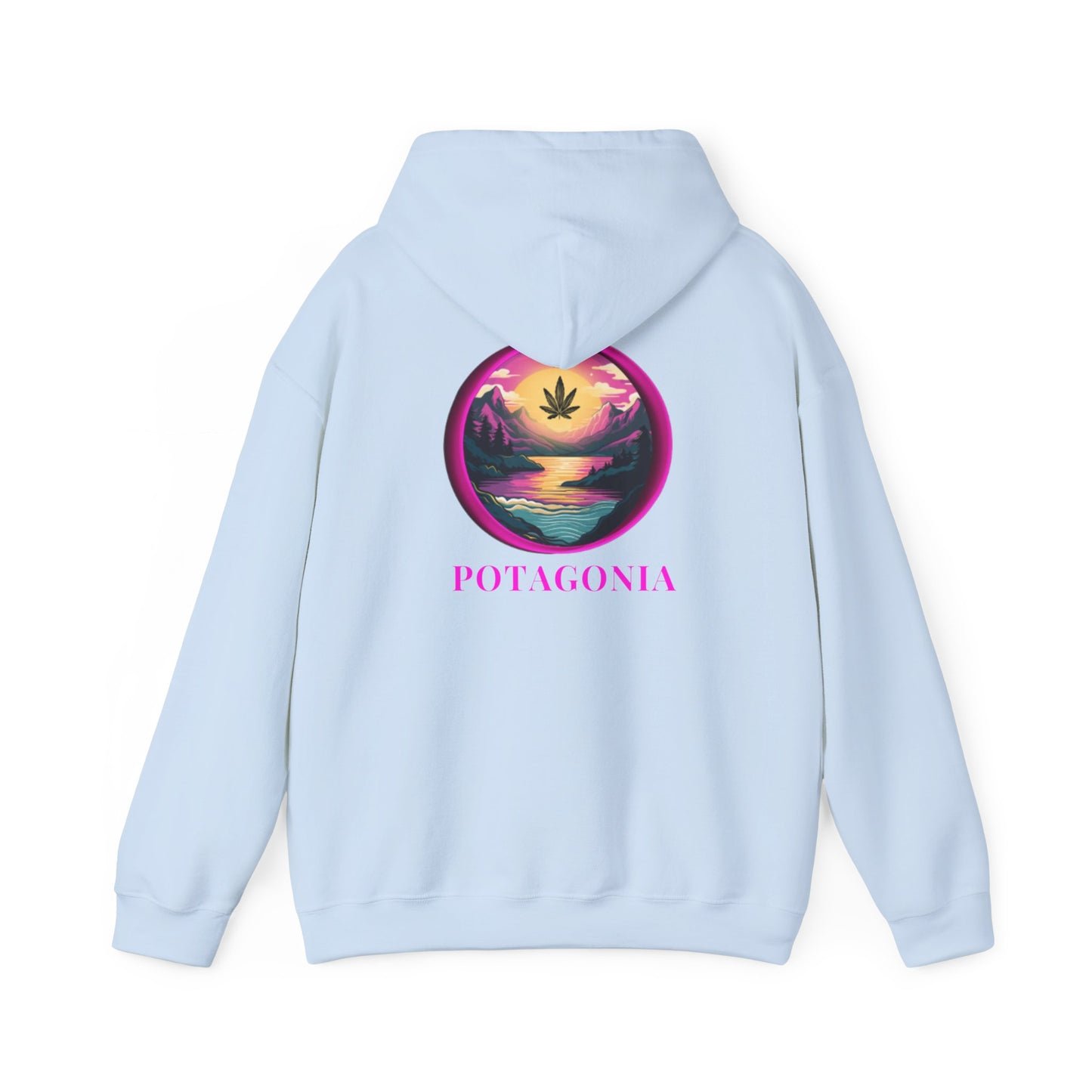 Potagonia Big Ass Campfire Hooded Pink Moon Sweatshirt