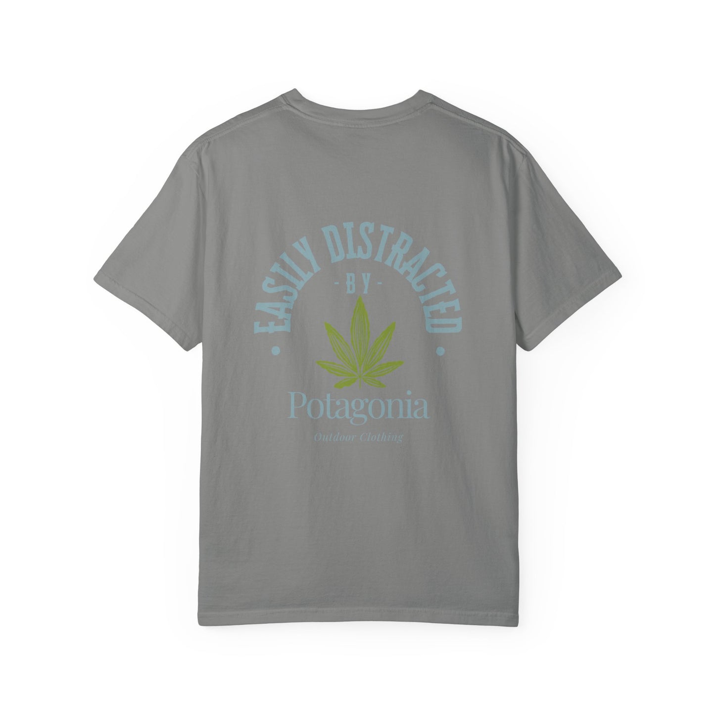 Potagonia Rung-Spun Cotton Easily Distracted Weed Unisex Garment-Dyed T-shirt