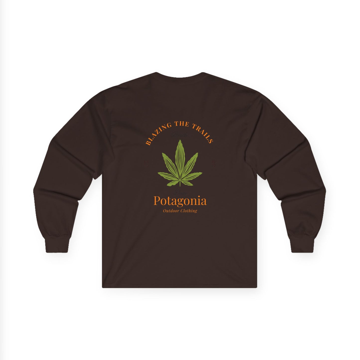 Potagonia Long Sleeve Tee  Blazing The Trails Unisex Ultra Cotton Long Sleeve Tee