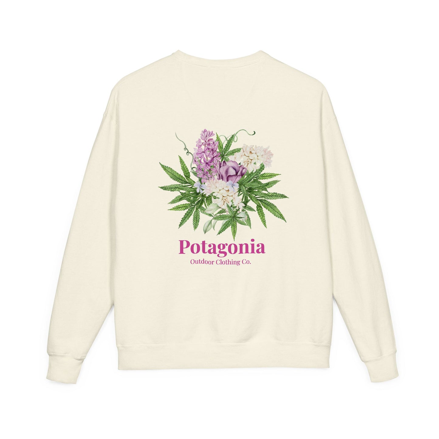 Potagonia Big Ass Sweatshirt Unisex Bouquet of Flowers  ComfortWash® Garment Dyed Crewneck Sweatshirt