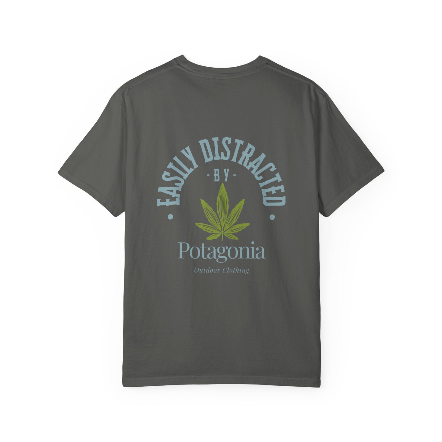 Potagonia Rung-Spun Cotton Easily Distracted Weed Unisex Garment-Dyed T-shirt