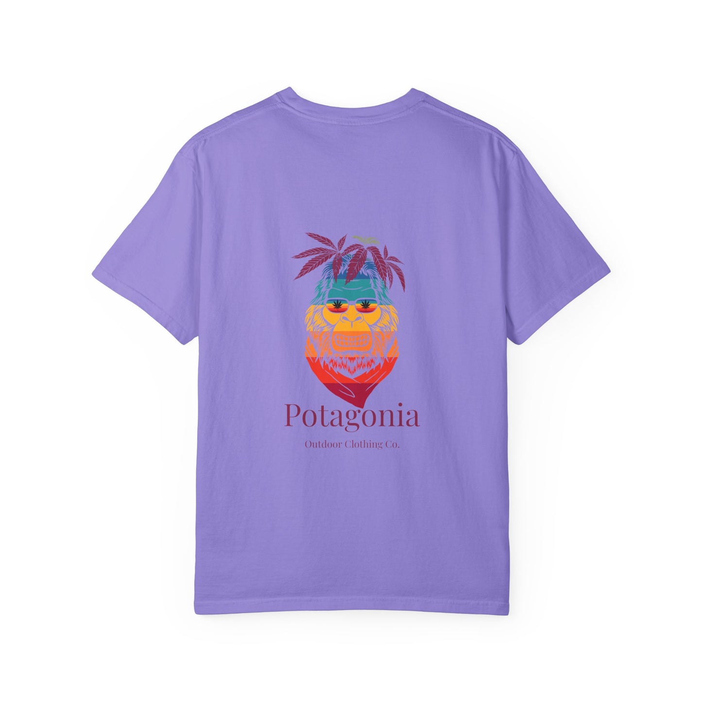 Potagonia Rung-Spun Cotton Ski Meh-Teh Unisex Garment-Dyed T-shirt