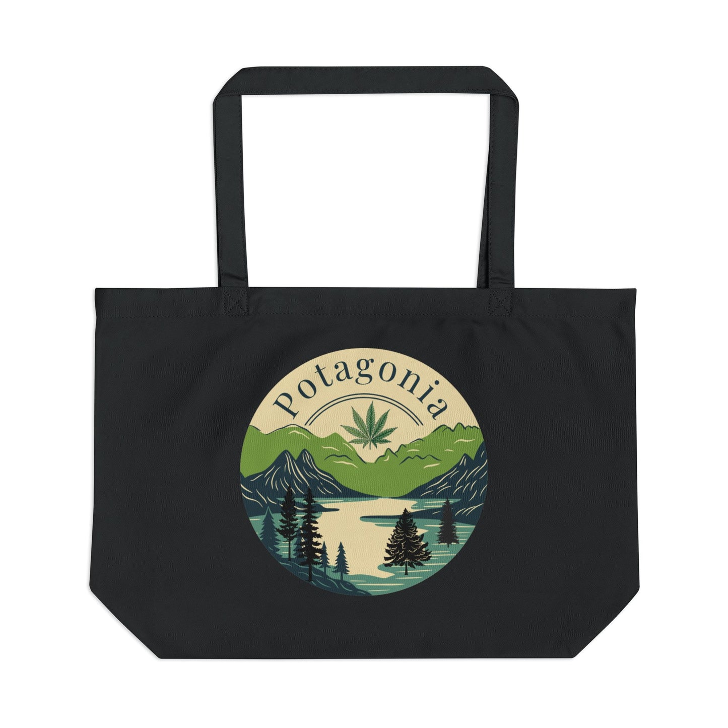 Potagonia Canvas Large Green Meadow Eco Tote
