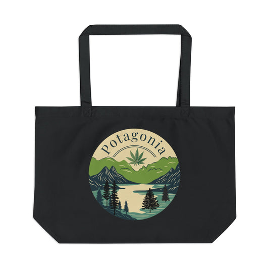 Potagonia Canvas Large Green Meadow Eco Tote