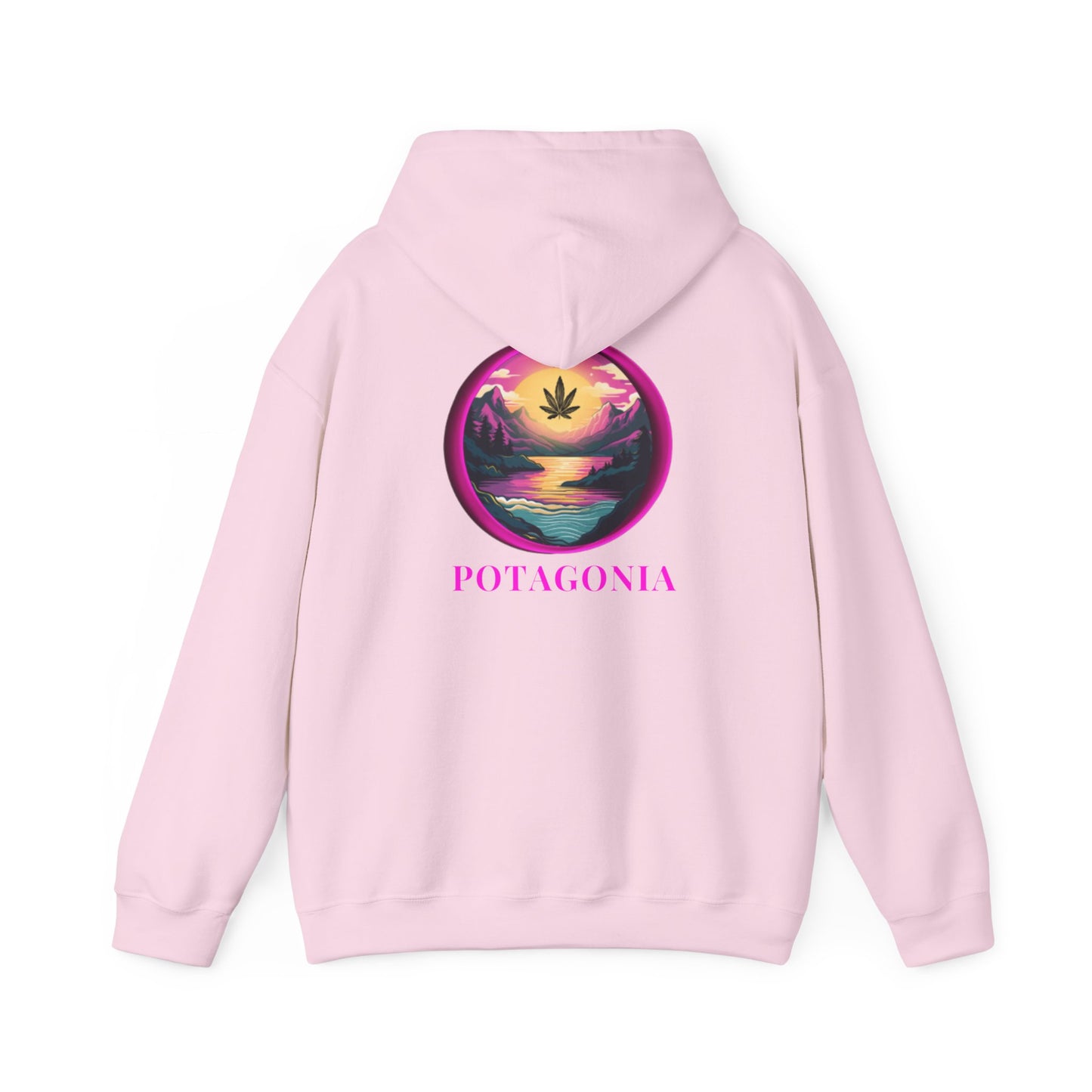 Potagonia Big Ass Campfire Hooded Pink Moon Sweatshirt