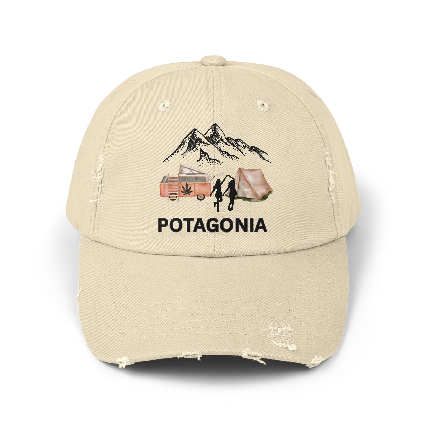 Potagonia GirlTwo Girls Dancing Unisex Distressed Cap