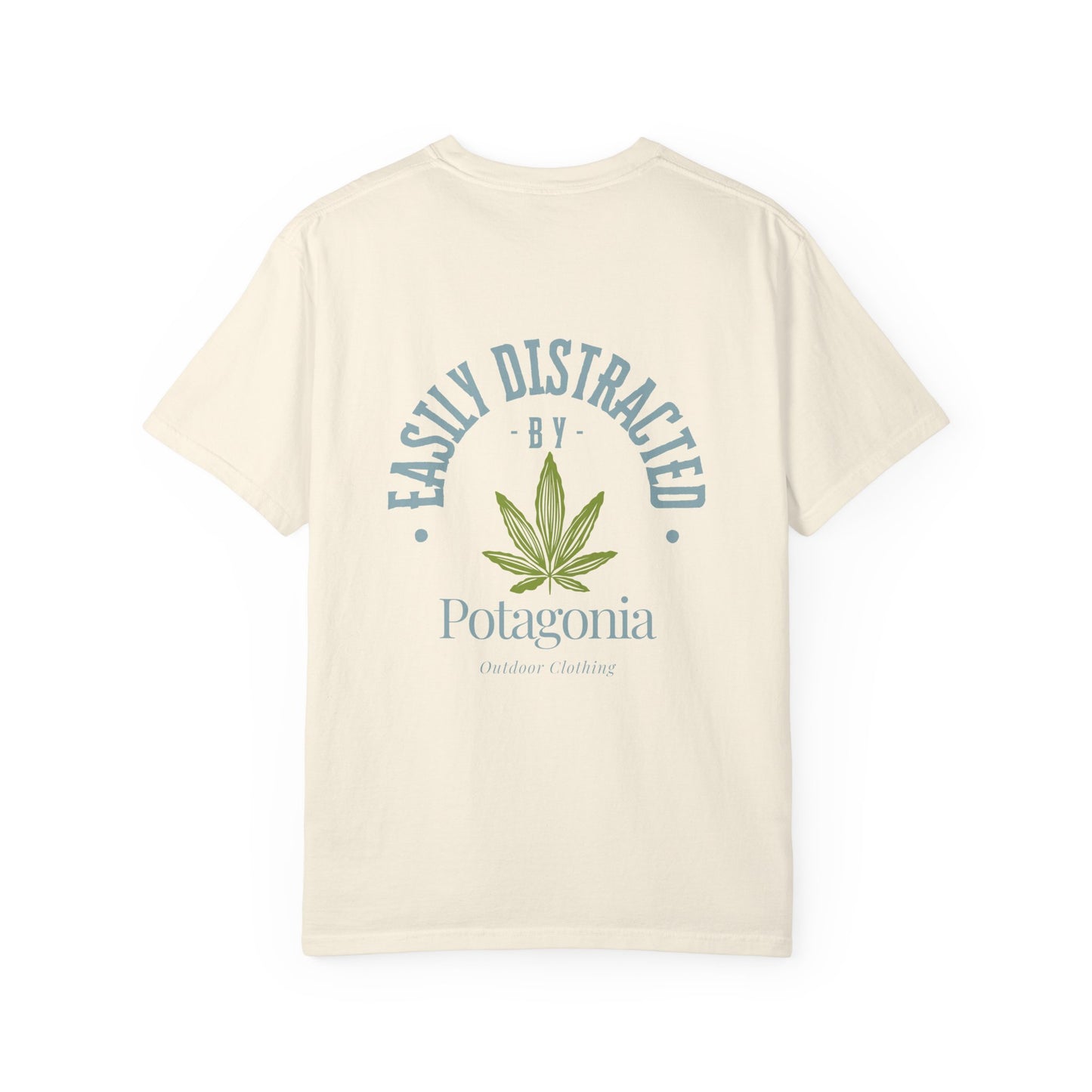 Potagonia Rung-Spun Cotton Easily Distracted Weed Unisex Garment-Dyed T-shirt