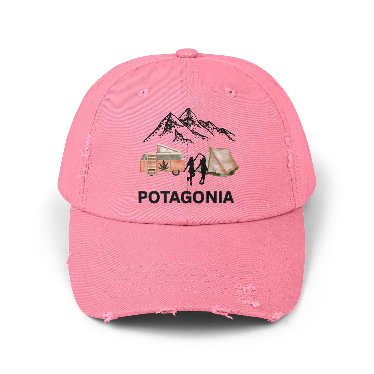 Potagonia GirlTwo Girls Dancing Unisex Distressed Cap
