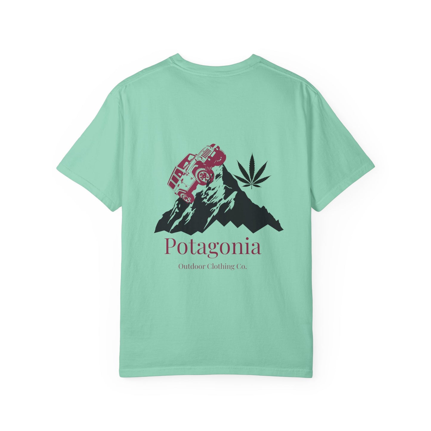 Potagonia Rung-Spun Cotton Jeep Climb Unisex Garment-Dyed T-shirt
