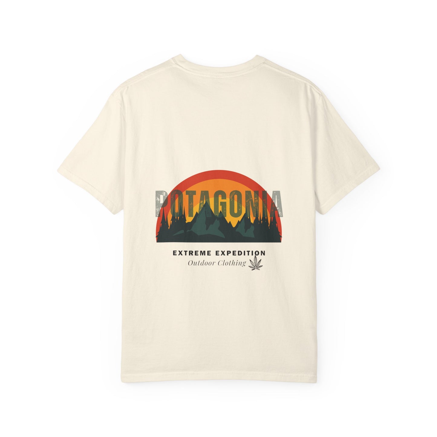Potagonia Rung-Spun Unisex Sunrise Logo Garment-Dyed T-shirt
