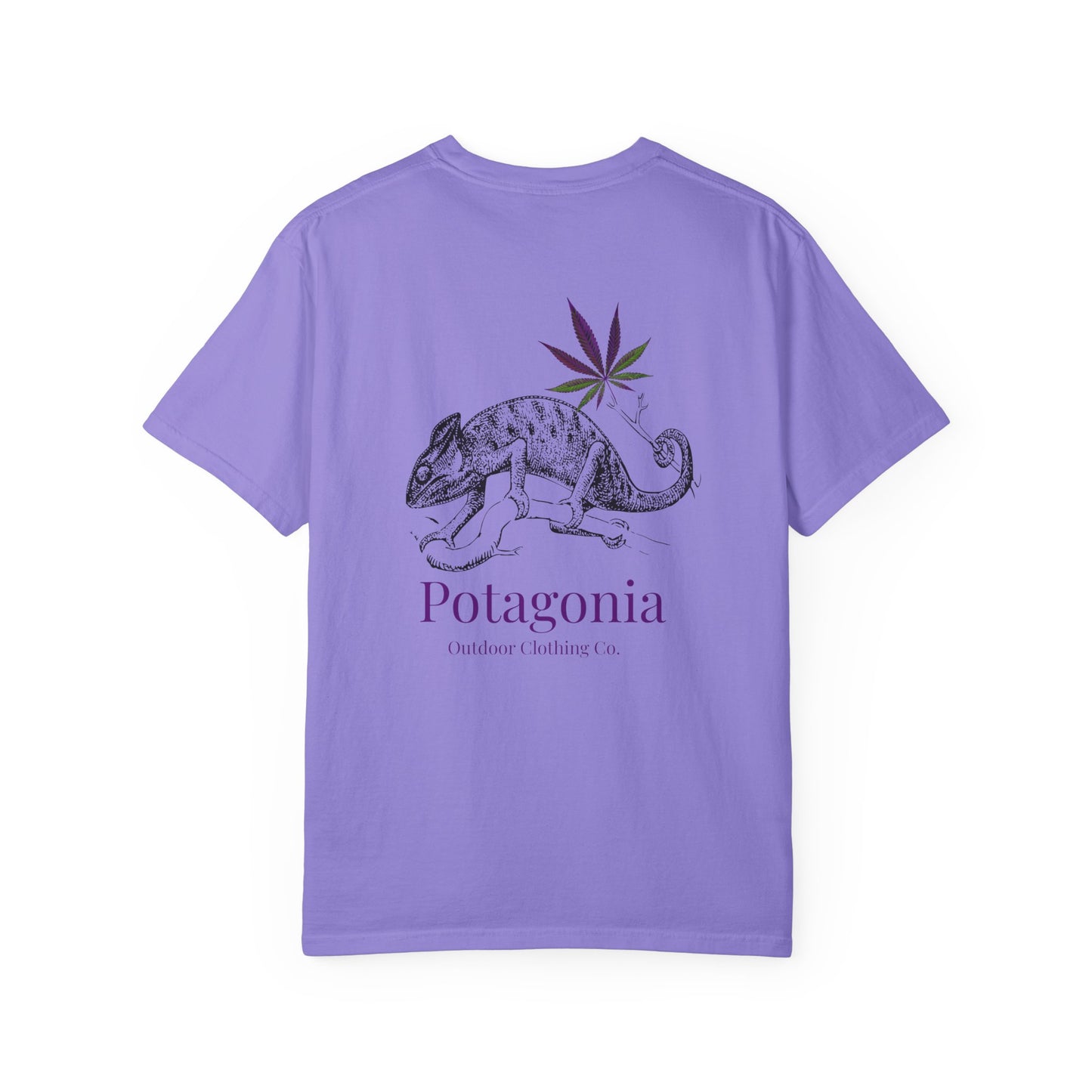 Potagonia Rung-Spun Cotton Lizard Unisex Garment-Dyed T-shirt