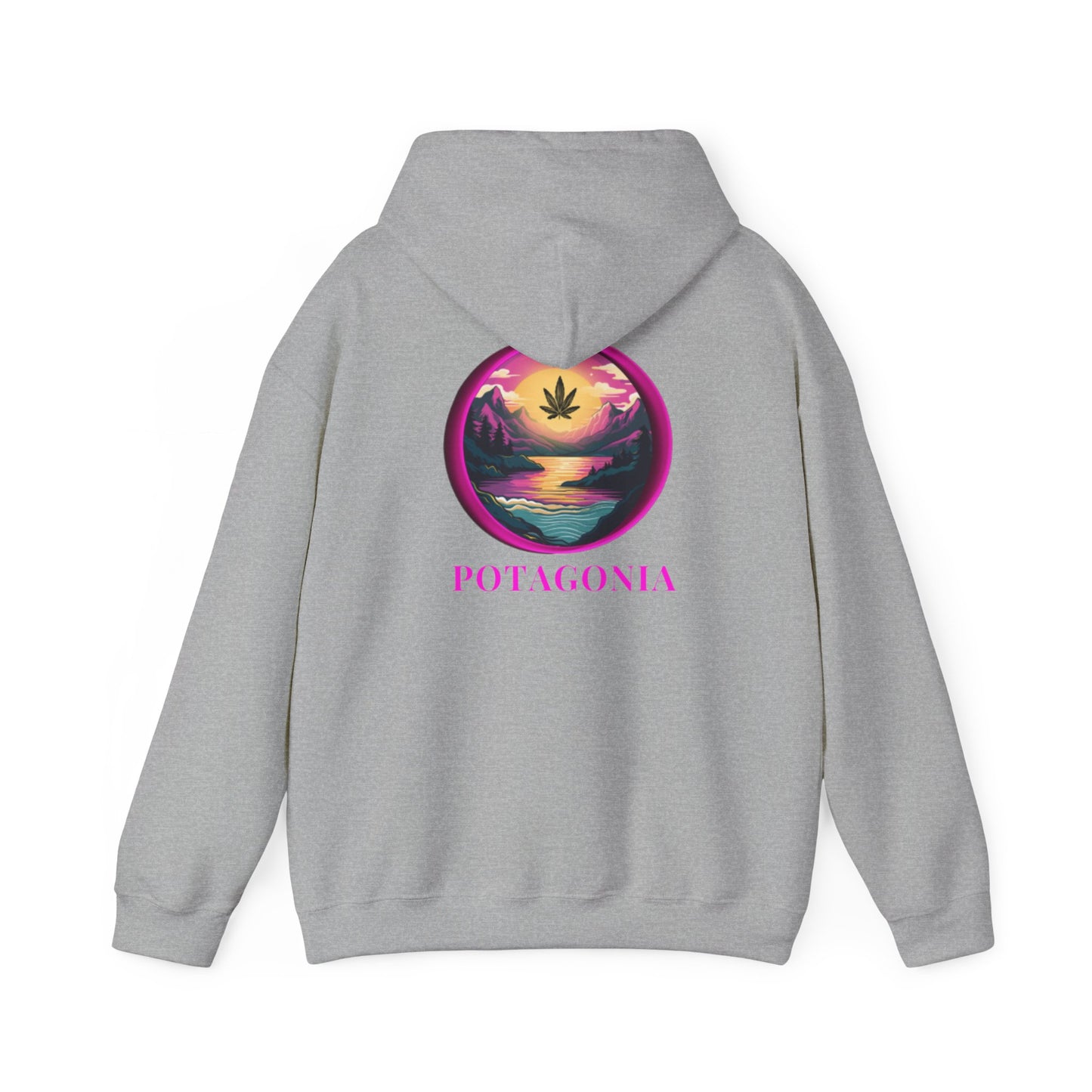 Potagonia Big Ass Campfire Hooded Pink Moon Sweatshirt