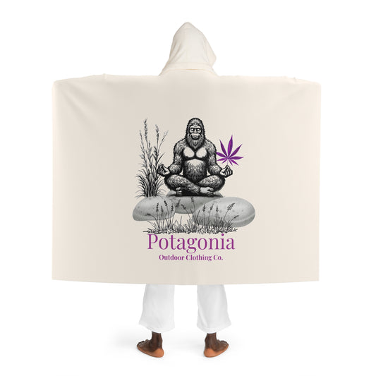 Potagonia Hooded Blanket Sherpa Fleece Meh-Teh Ypga  Camp Fire
