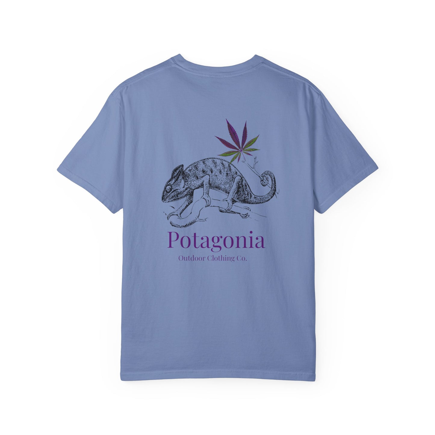 Potagonia Rung-Spun Cotton Lizard Unisex Garment-Dyed T-shirt