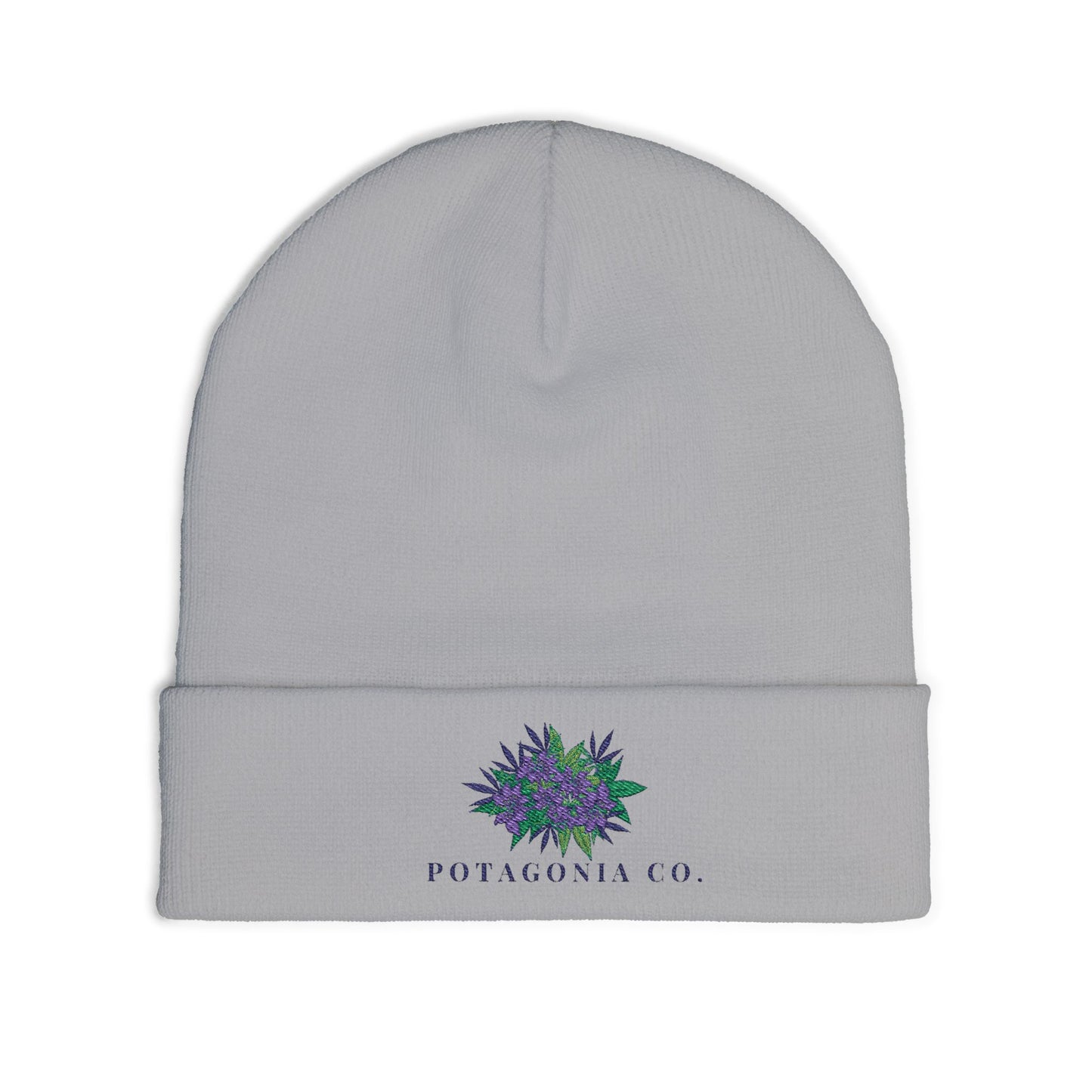 Potagonia Knit Beanie Purple Weed (Embroidery)