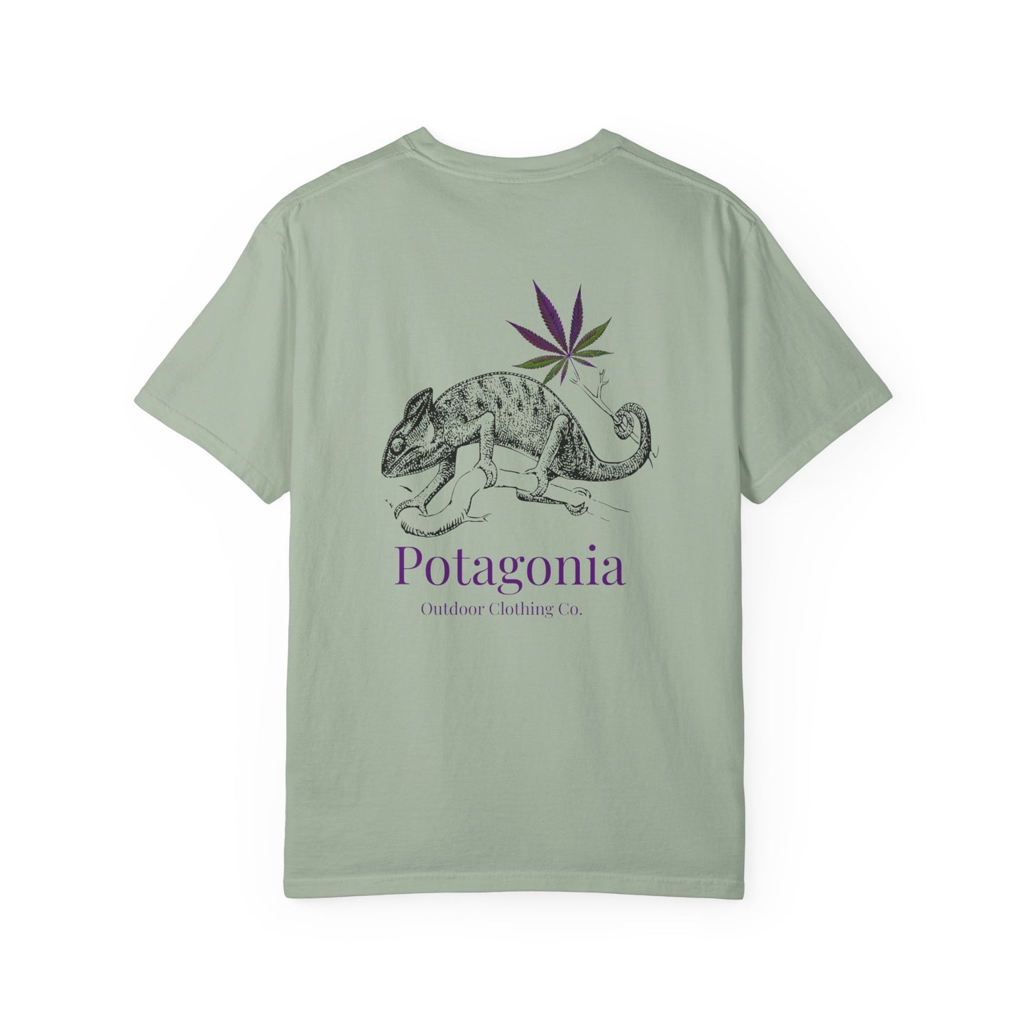 Potagonia Rung-Spun Cotton Lizard Unisex Garment-Dyed T-shirt