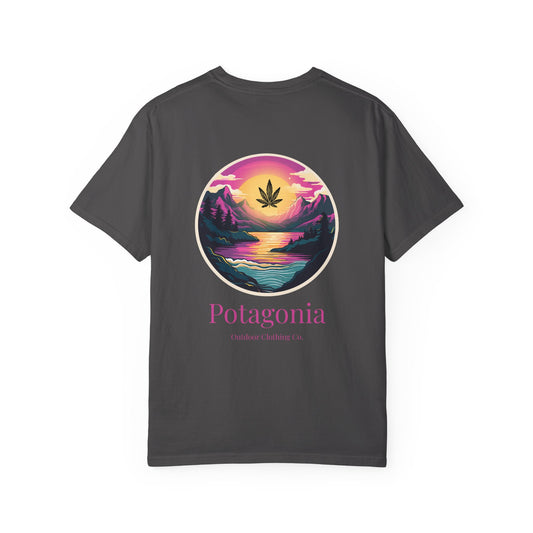 Potagonia Rung-Spun Cotton Unisex Pink Moon  Garment-Dyed T-shirt